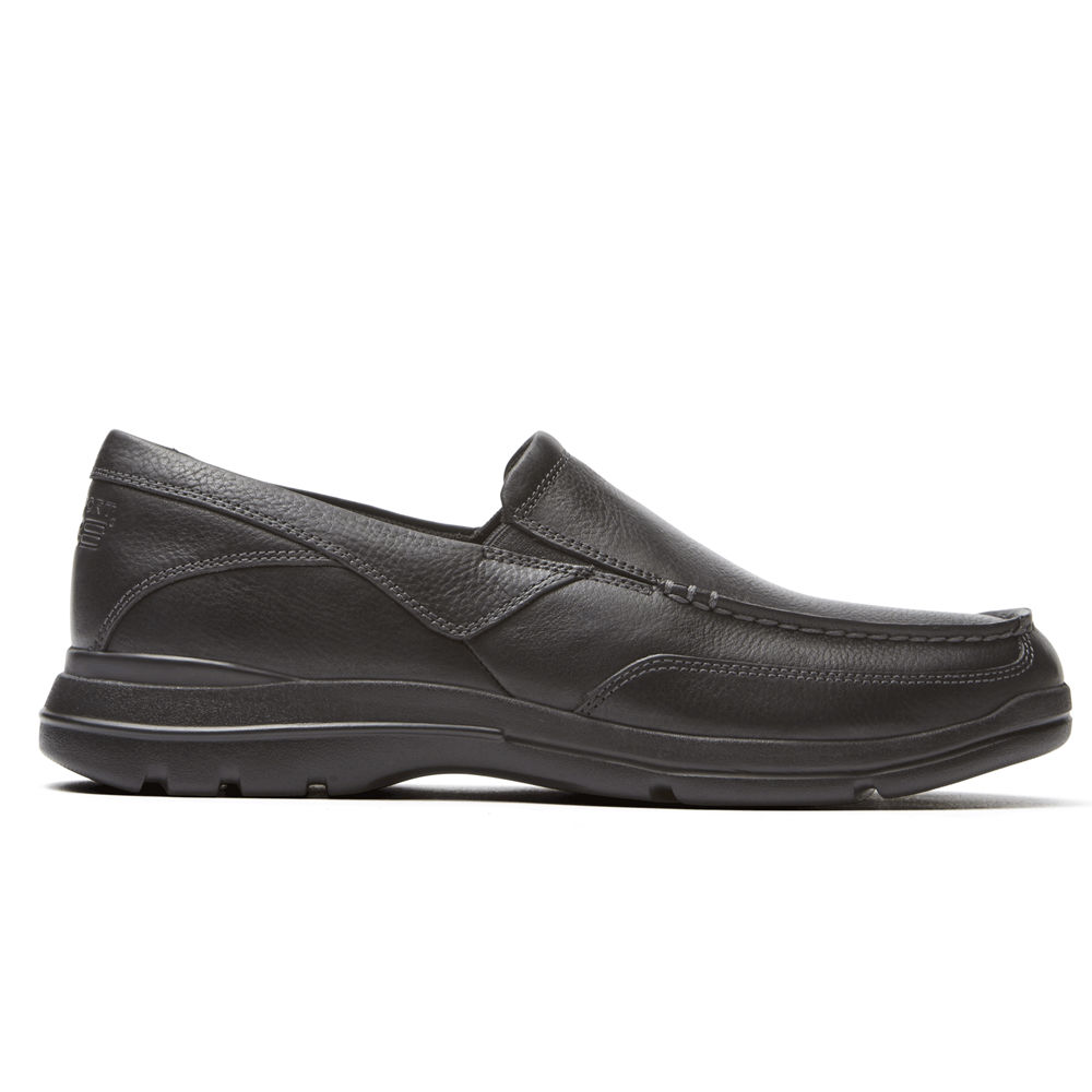 Rockport Mens Slip-On Black - Junction Point - UK 805-POMKLW